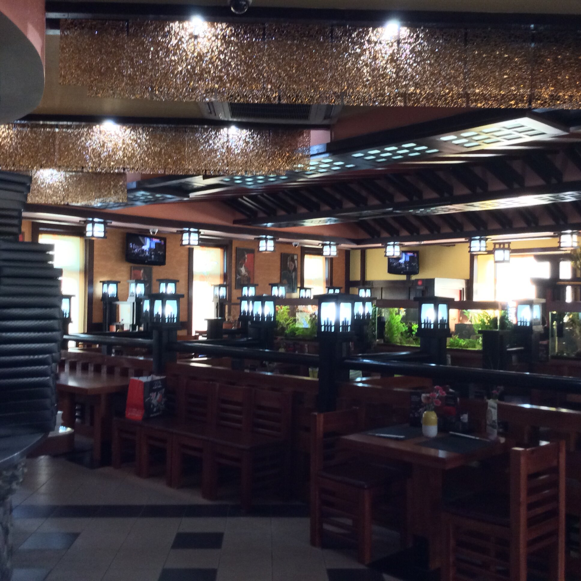 Декоративные панели Jilda в сети ресторанов Якитория г. Москва